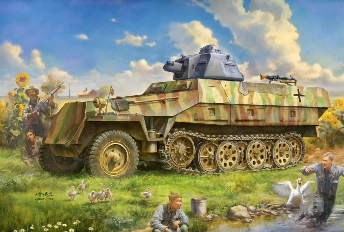 Border Model BT-042 Sd.Kfz.251 Ausf.D w/ R35 Turret 1/35 – imagen 2