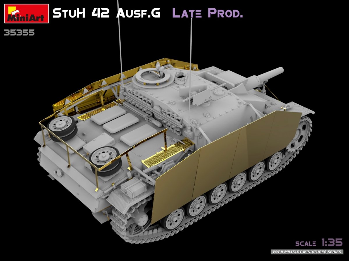 MiniArt 35355 StuH 42 Ausf. G LATE PROD 1/35 – zdjęcie 6