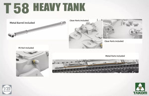 Takom 2204 T58 Heavy Tank 1/35 – immagine 3