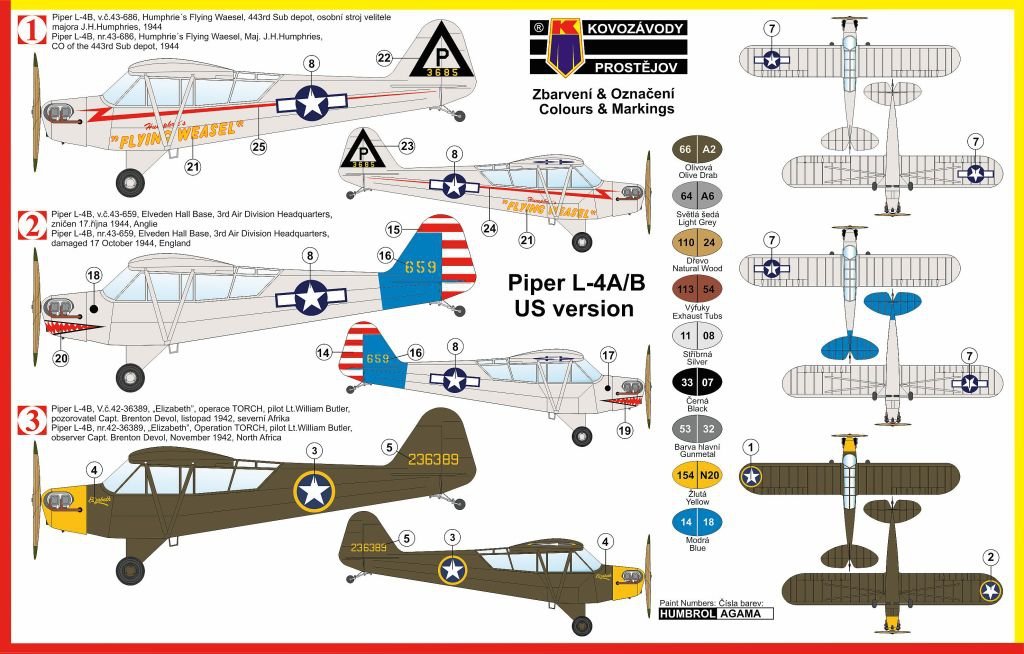 Kozavody Prostejov KPM0040 Piper L-4A/B 1/72 – immagine 2