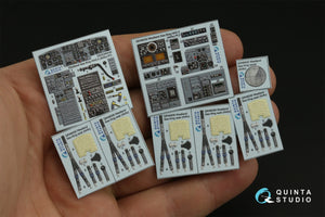 Quinta Studio QD48430 Westland Sea King HAS.5 3D-Printed &amp;amp; coloured Interior on decal paper (Airfix) 1/48 – immagine 4