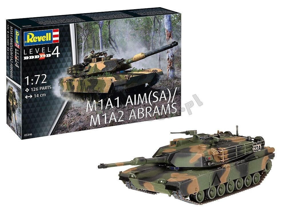 Revell 03346 M1A1 AIM(SA)/ M1A2 Abrams 1/72 – immagine 2