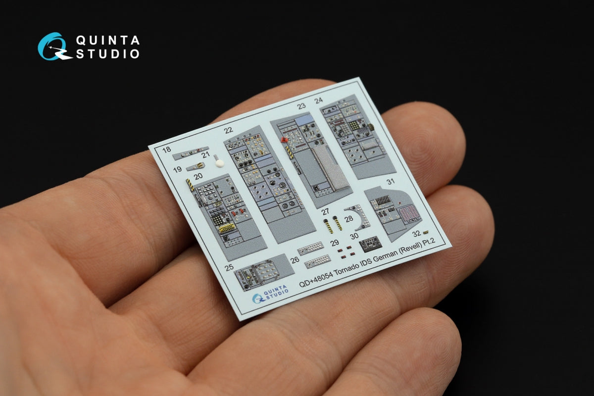 Quinta Studio QDS+48054 Tornado IDS German 3D-Printed &amp;amp; coloured Interior on decal paper (Revell) (small version) (with 3D-printed resin parts) 1/48 – Bild 5