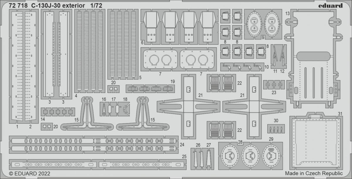 Eduard BIG72168 C-130J-30 PARTIE I ZVEZDA 1/72 – image 3