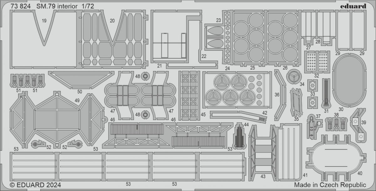 Eduard 73824 SM.79 interior ITALERI 1/72 – image 2