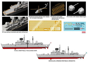 Dragon 7133 H.M.S. Sheffield Type 42 Destroyer Batch 1 (Falklands War 30th Anniversary) 1/700 – imagen 2