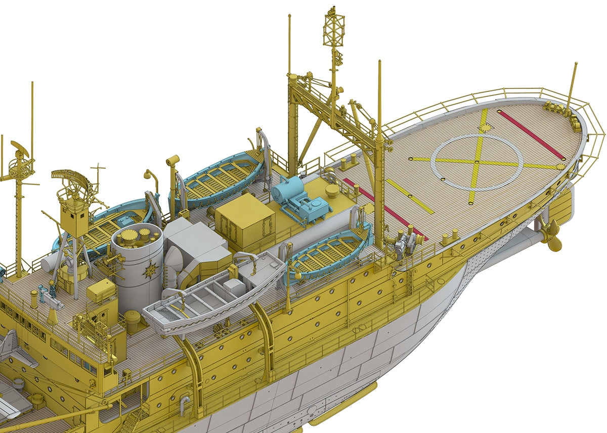 Hasegawa HP001 Antarctic research ship Soya Second Antarctic expedition 1/250 – Bild 10