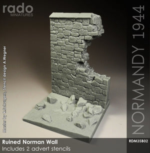 RADO Miniatures RDM35B02 Ruined Norman Wall 1/35 – imagen 2