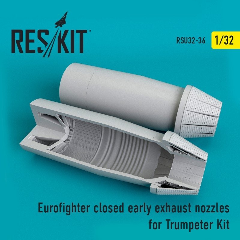RESKIT RSU32-0036 Tuyères d'échappement fermées (type ancien) pour Eurofighter, kit Trumpeter au 1/32 