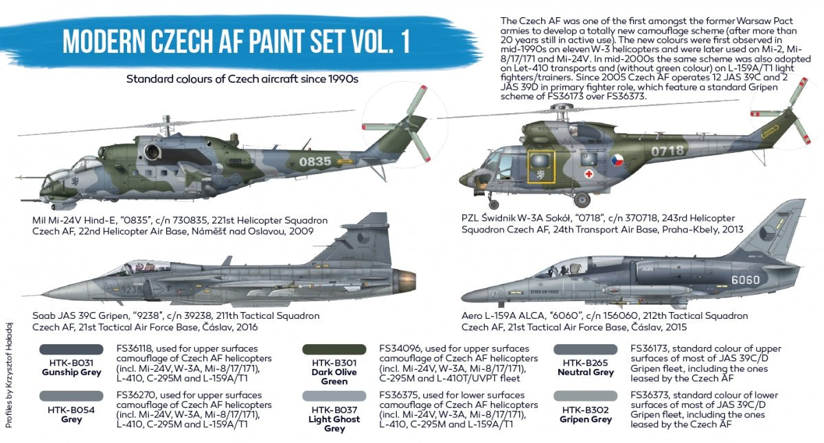 Hataka Hobby HTK-BS89 Modern Czech AF paint set vol. 1 (6x17ml) – Bild 3
