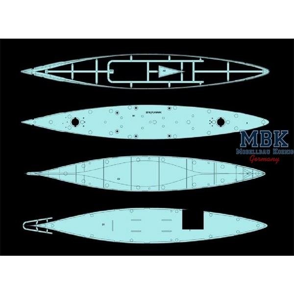 FlyHawk Model FH1132 German Battleship Bismarck 1941 1/700 – imagen 2