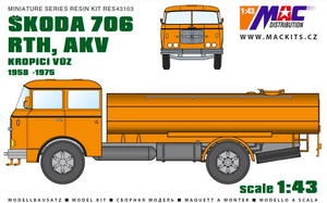 MAC RES43103 Škoda 706 RTH, AKV 1 1/43