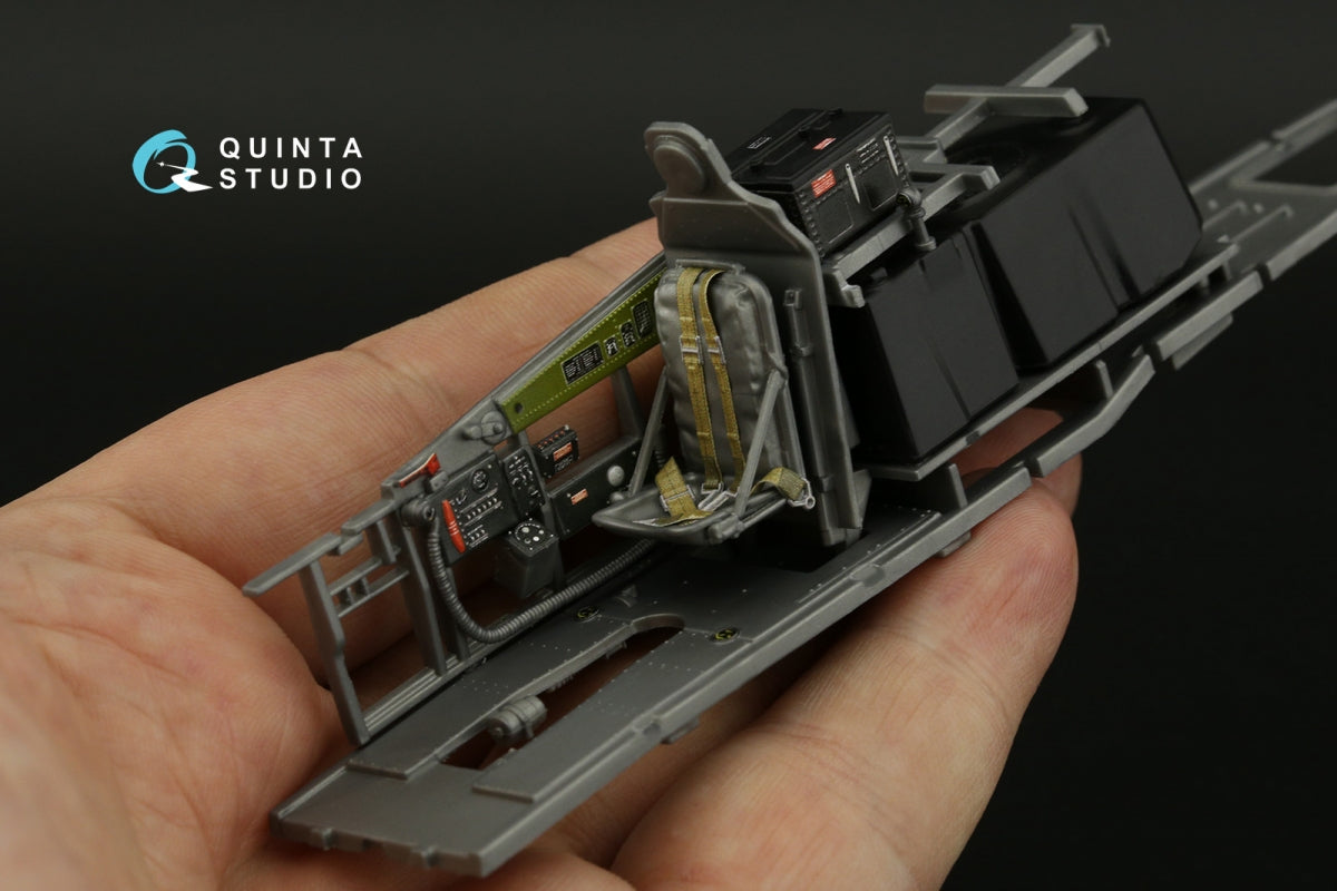 Quinta Studio QD32145 P-51D Mustang 3D-Printed &amp;amp; coloured Interior on decal paper (Zoukei-Mura SWS) 1/32 – immagine 12
