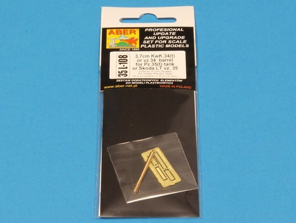 Aber 35L-108 3,7cm KwK.34(t) or vz. 34 barrel for Pz.35(t) tank 1/35 – Bild 12