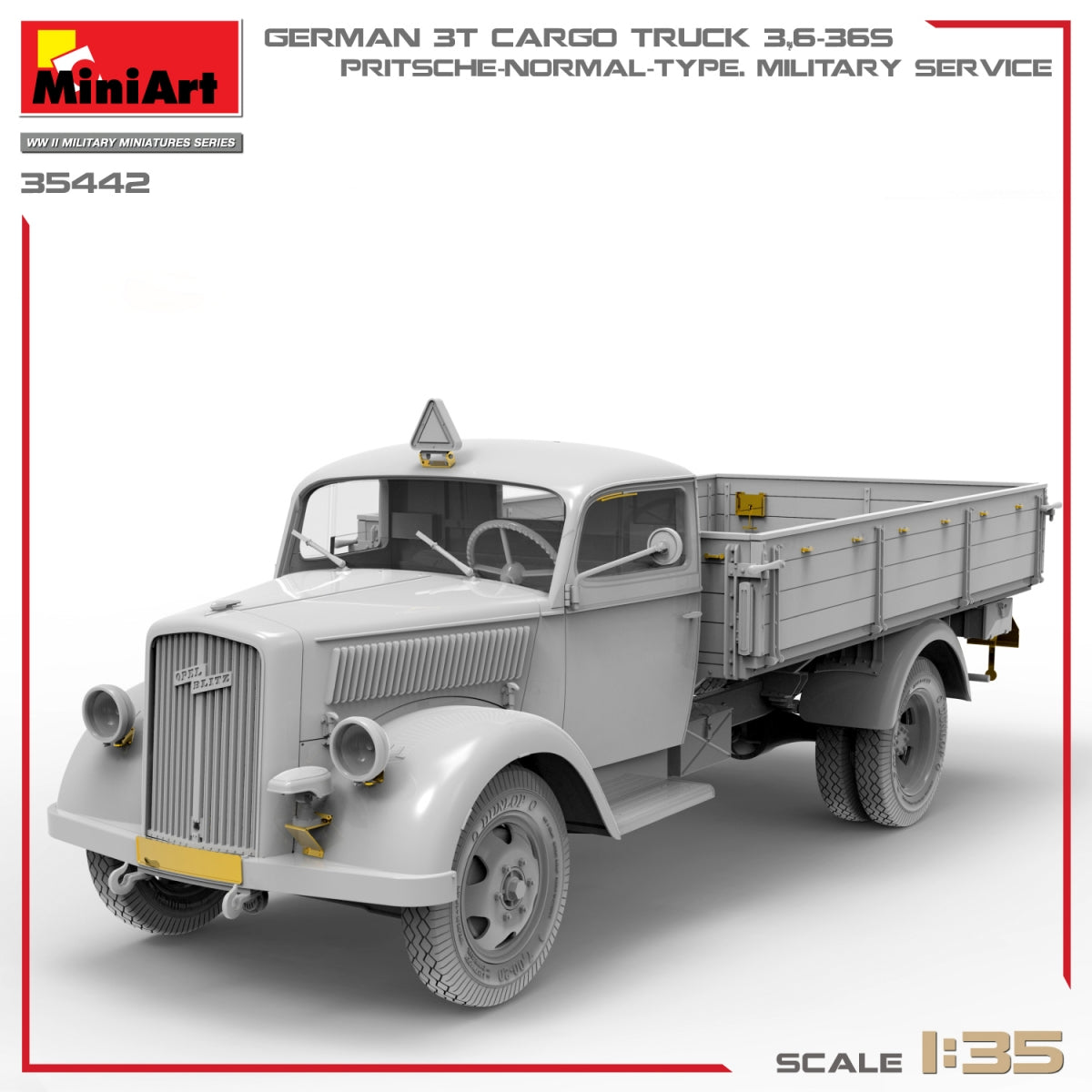 Miniart 35442 GERMAN 3T CARGO TRUCK 3,6-36S. PRITSCHE-NORMAL-TYPE. MILITARY SERVICE 1/35 – Bild 11