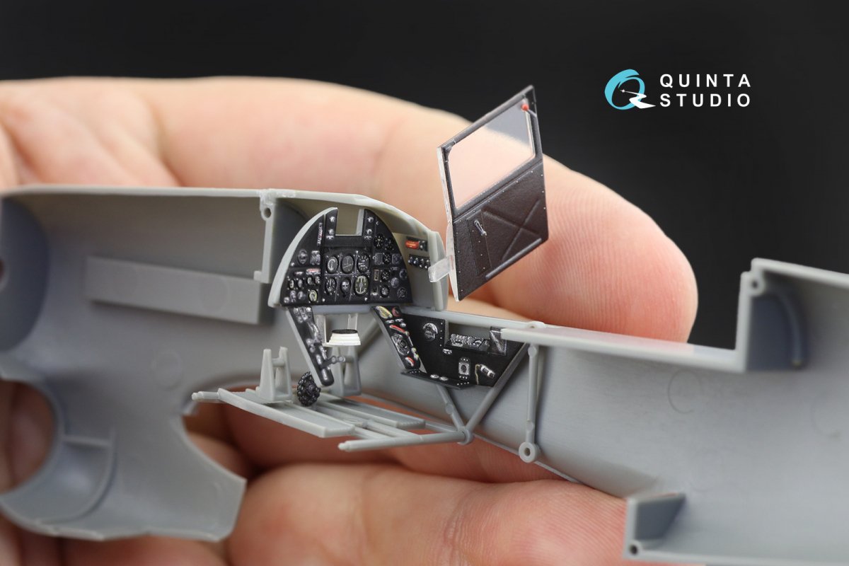 Quinta Studio QD48218 Hawker Typhoon Mk.1b early 3D-Printed &amp;amp; coloured Interior on decal paper ( Hasegawa ) 1/48 – zdjęcie 4