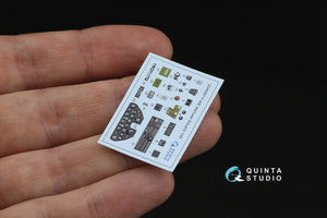 Quinta Studio QD48587 P-40E Warhawk 3D-Printed &amp;amp; coloured Interior on decal paper (Eduard) 1/48 – zdjęcie 4