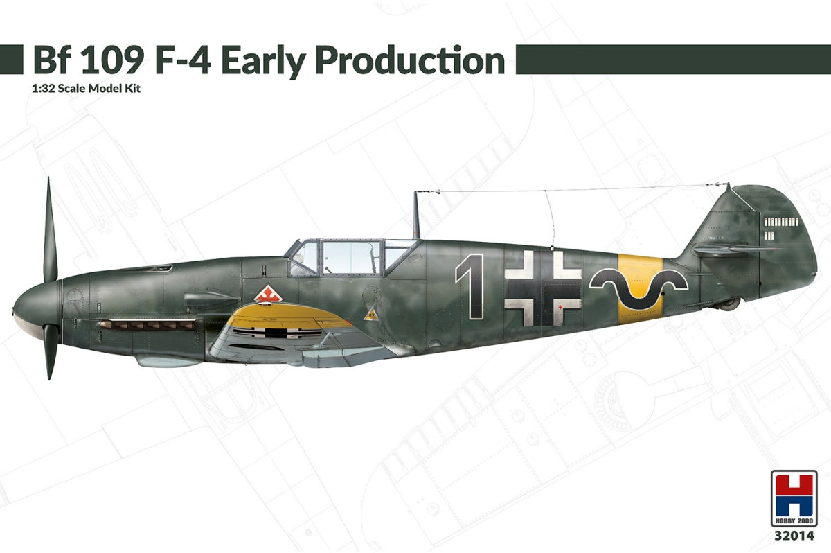 Hobby 2000 32014 Bf 109 F-4 Early (HASEGAWA + CARTOGRAF + MASKI + METAL PARTS) 1/32