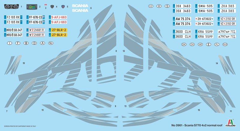 Italeri 3961 Scania S770 4x2 Normal Roof - LIMITED EDITION 1/24 – immagine 4