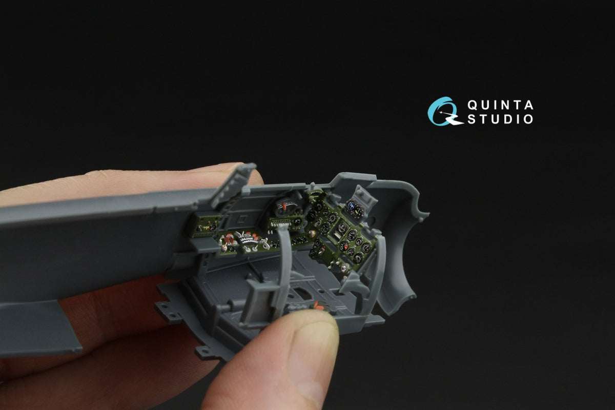 Quinta Studio QD48610 A6M5 Zero (Nakajima Production) 3D-Printed &amp;amp; coloured Interior on decal paper (Eduard) 1/48 – immagine 5