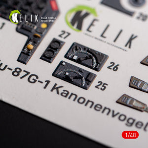 KELIK K48098 Ju-87G-1 Kanonenvogel - interior 3D decals for Italeri kit 1/48 – Bild 4