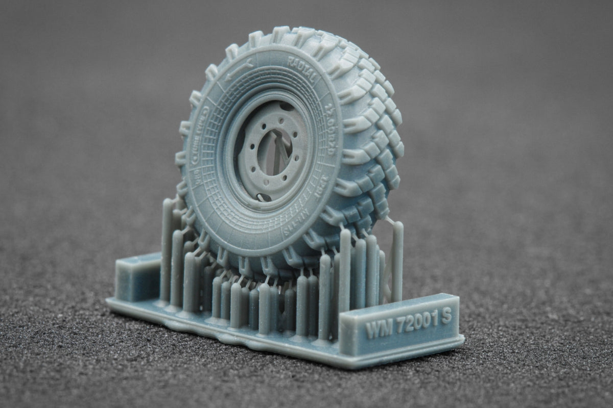 ScaleX WM 72001S ZIL 131 Sagged wheel set (for ICM) 1/72