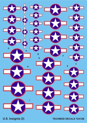 Techmod 72412 - U.S. Insignia 1/72