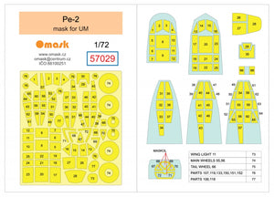 Omask 57029 Masque Pe-2 (pour UM) 1/72 – image 2