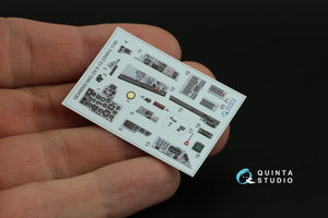 Quinta Studio QD48093 MiG-29 (9-13) 3D-Printed &amp;amp; coloured Interior on decal paper (for GWH ) 1/48 – immagine 8