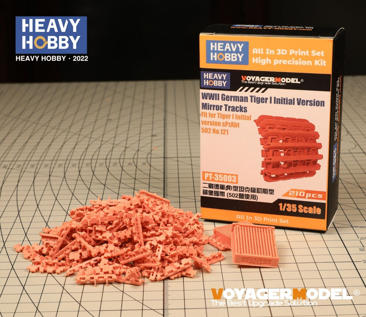 Heavy Hobby PT35003 WWII German Tiger I Initial Version Mirror Tracks Fit for Dragon 6262, 6600. RFM 5075, 5078 1/35 – Bild 2
