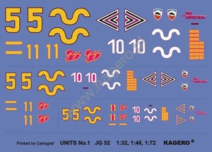 Kagero 97001 1-JG 52 - Aces of the Eastern Front (decals) EN – immagine 2