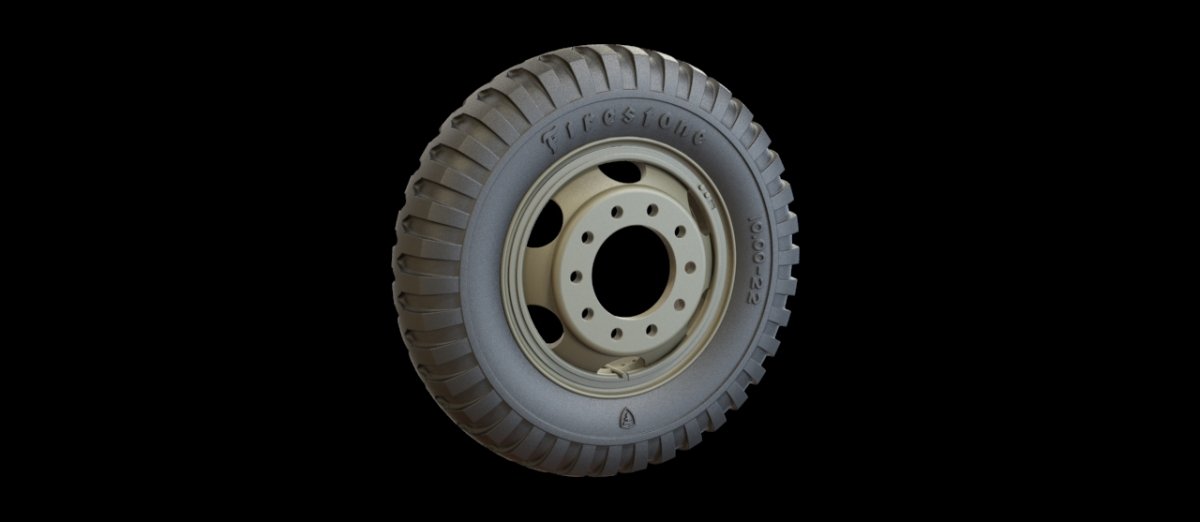 Panzer Art RE35-372 White 666 road wheels (Goodyear) 1/35 – Bild 3