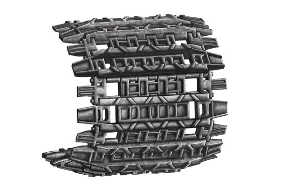 Trumpeter 02049 E-100 Track links (Workable) for German E-100 1/35 – immagine 3