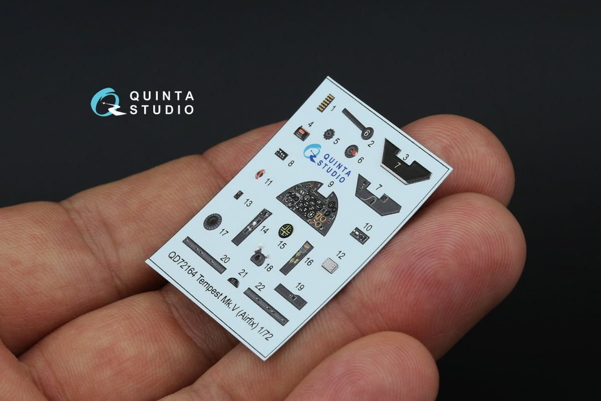Quinta Studio QD72164 Tempest Mk.V 3D-Printed coloured Interior on decal paper (Airfix) 1/72 – imagen 5