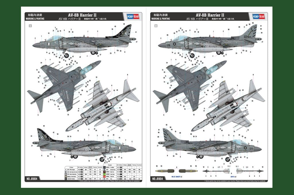 Hobby Boss 81804 AV-8B Harrier II 1/18 – image 3