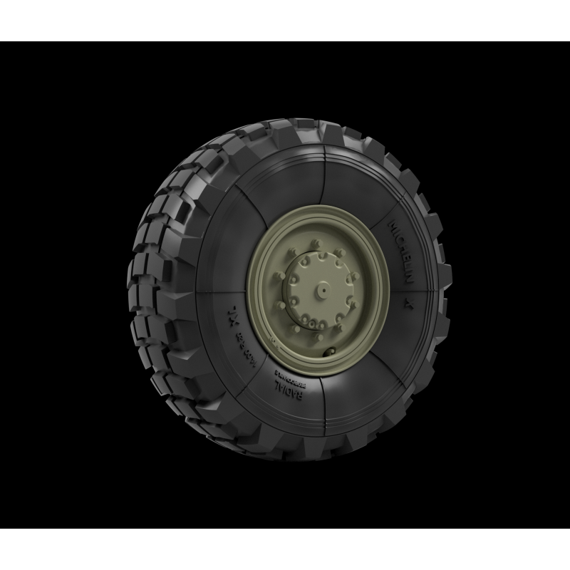 Roues de route Panzer Art RE35-835 M1014 et M1001 (Michelin X) 1/35
