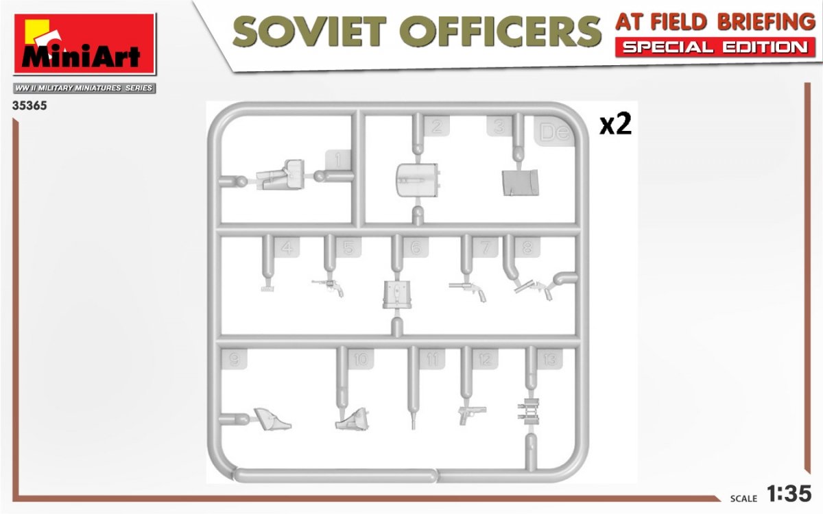 MiniArt 35365 SOVIET OFFICERS AT FIELD BRIEFING. SPECIAL EDITION 1/35 – Bild 6