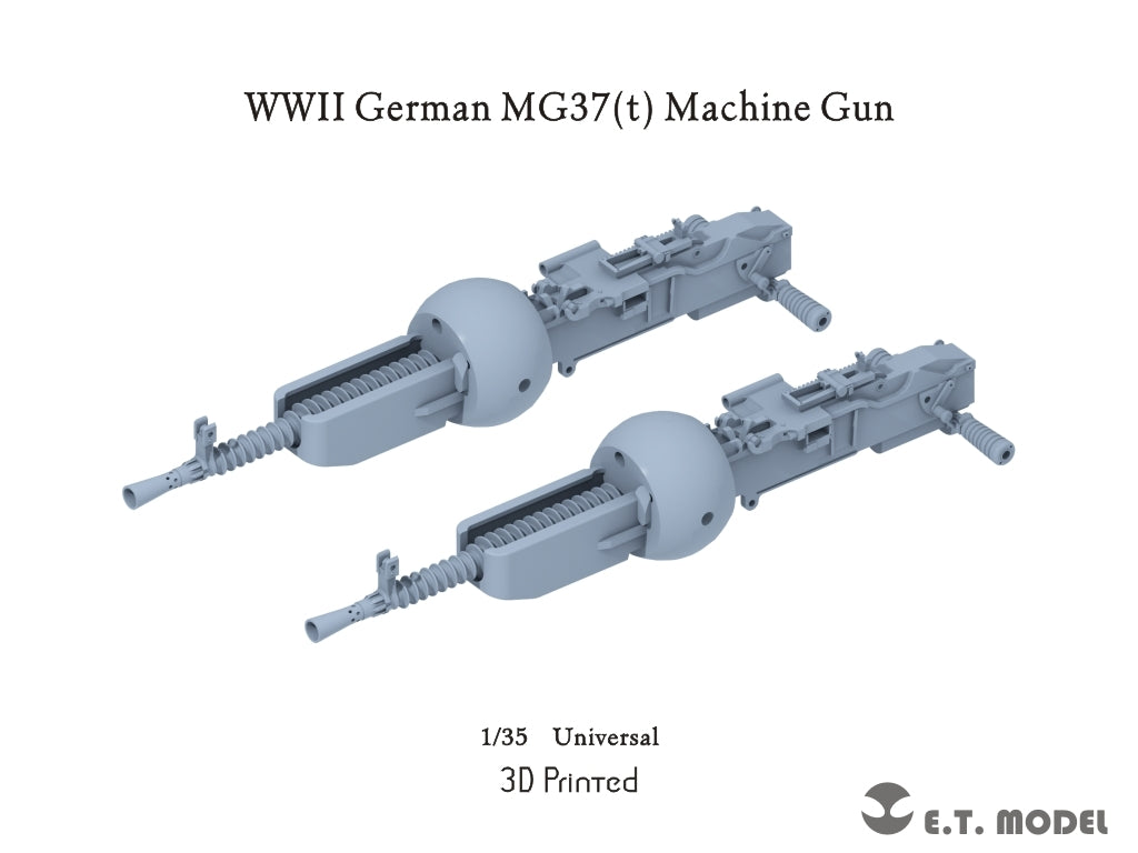 Maquette ET P35-363 Mitrailleuse allemande MG37(t) de la Seconde Guerre mondiale, échelle 1/35