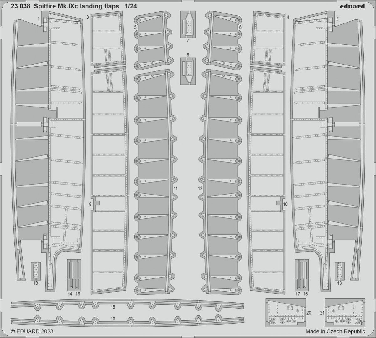 Eduard 23038 Spitfire Mk. IXc landing flaps AIRFIX 1/24