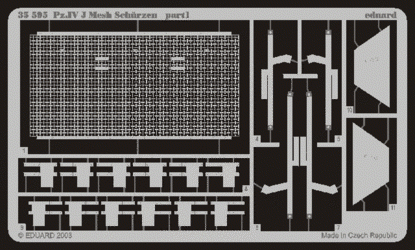 Eduard 35595 Schurzen mesh Pz. IV Ausf. J 1/35 Tamiya – immagine 2