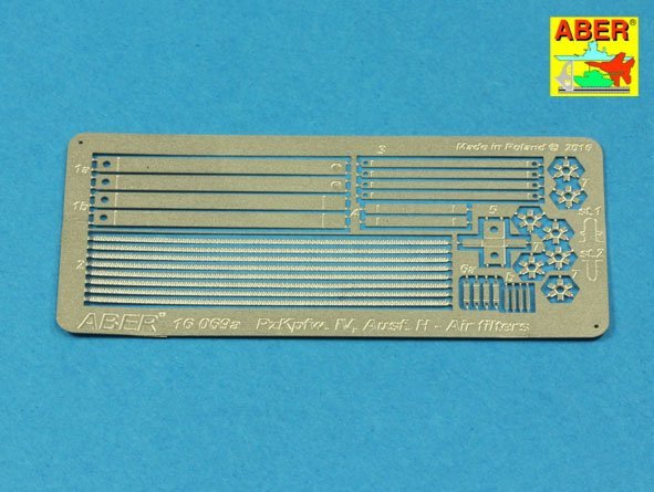 Aber 16069 GERMAN MEDIUM TANK Pz.Kpfw. IV, Ausf.H (Sd.Kfz. 161/2) Vol.10 - Air filters 1/16 – zdjęcie 5