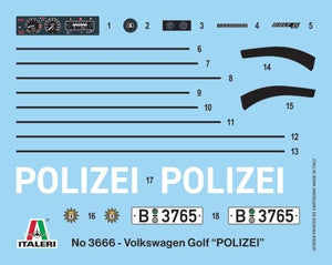 Italeri 3666 VW Golf Polizei 1/24 – Bild 3