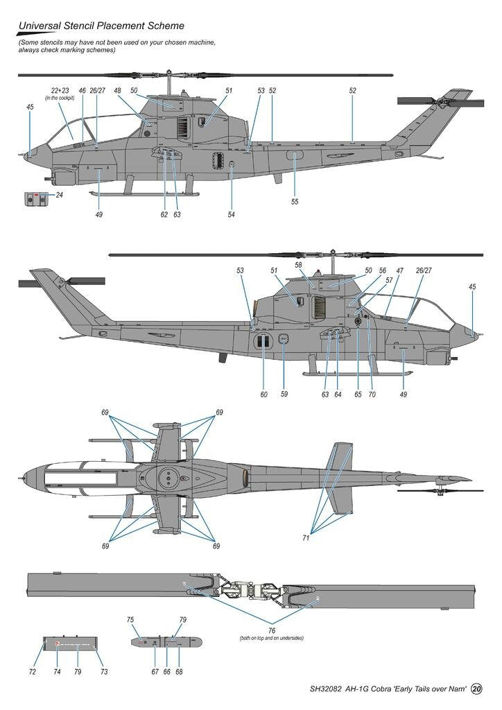 Special Hobby 32082 AH-1G Cobra &amp;#39;Early Tails over Vietnam&amp;#39; Hi-Tech Kit 1/32 – image 7