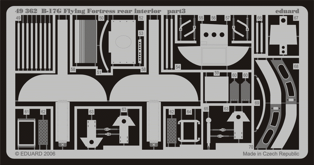 Eduard 49362 B-17G rear interior 1/48 Revell – image 3