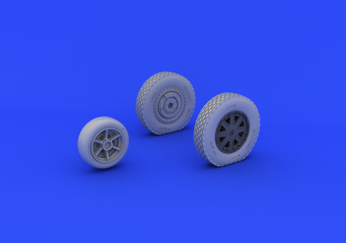 Eduard 632073 P-39 wheels late KITTY HAWK 1/32 – immagine 3