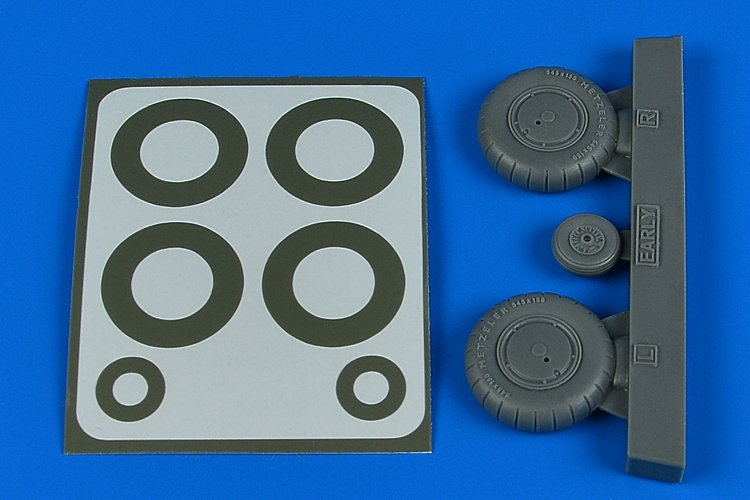 Aires 2245 Bf 108 wheels & paint masks - early 1/32 EDUARD