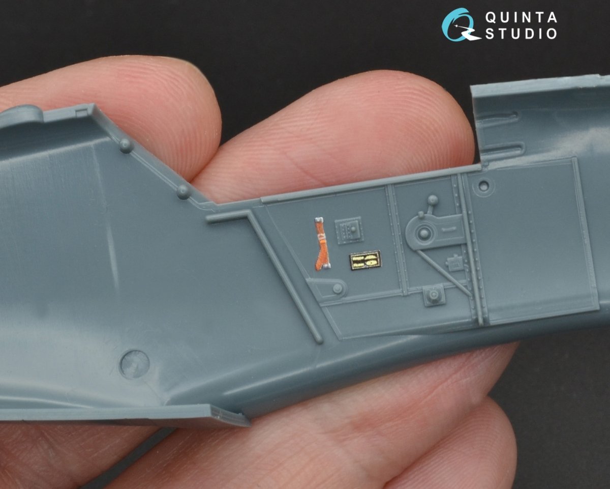 Intérieur imprimé en 3D et coloré sur papier décalcomanie Quinta Studio QD48094 Bf 109G-6 (pour kit Eduard) 1/48 – image 5