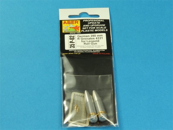 Aber 35P-02 German 280 mm R Grenates 4331 for Leopold Rail Gun – immagine 5