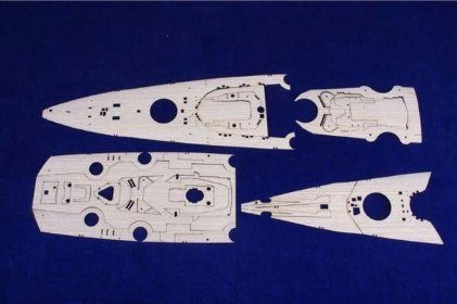 MK1 Design MD-35011 Tirpitz Pont en bois TAM 1/350