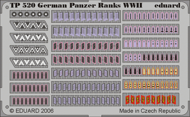 Eduard TP520 Rangés de Panzers allemands Seconde Guerre mondiale 1/35